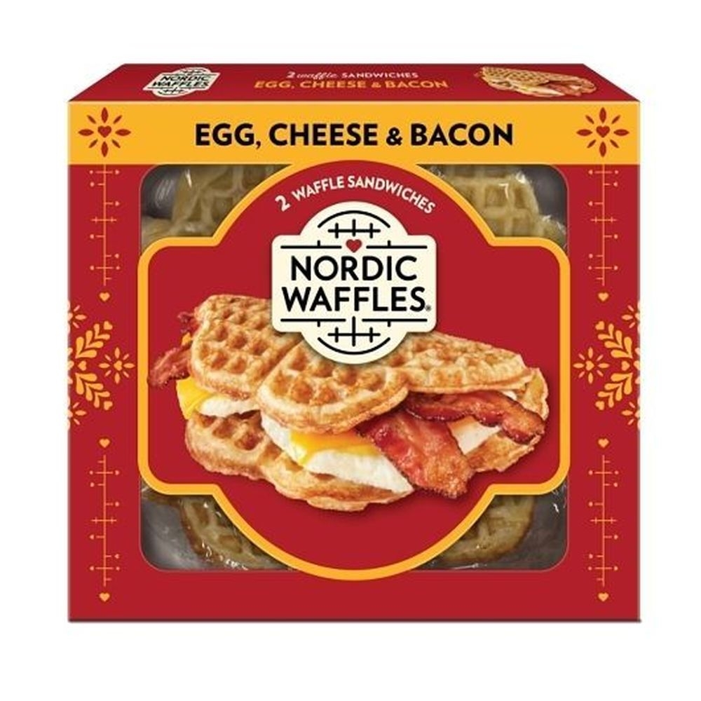 Nordic Waffles Bacon Egg and Cheese Waffle Sandwich, 10.08 Ounce -- 12 per case