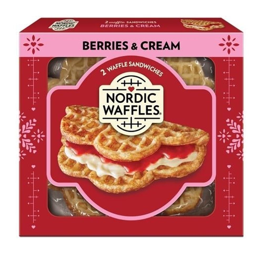 Nordic Waffles Berries and Cream Waffle Sandwich, 8 Ounce -- 12 per case