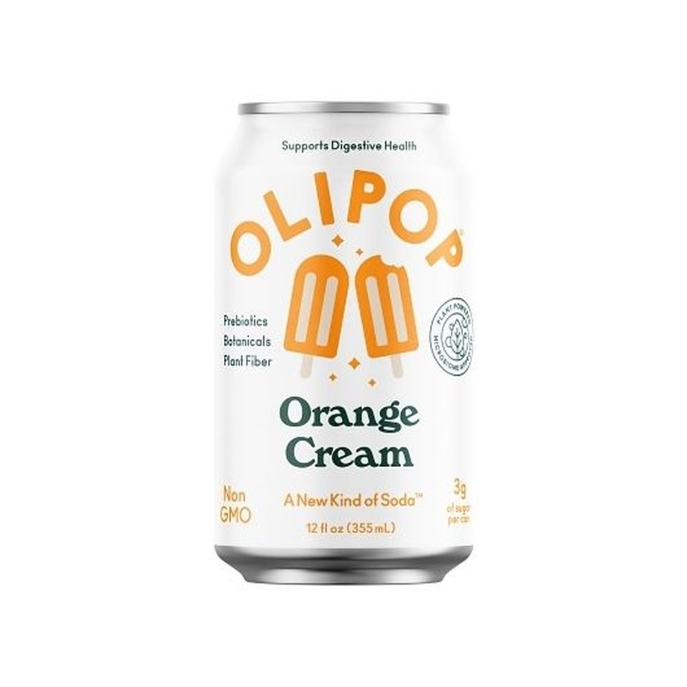 Olipop Orange Cream Soda, 12 Fluid Ounce -- 12 per case