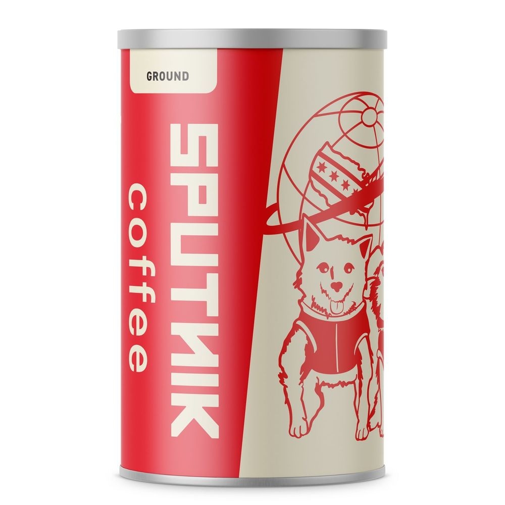 Sputnik Medium Roast Ground Coffee, 8 Ounce Can -- 6 per case