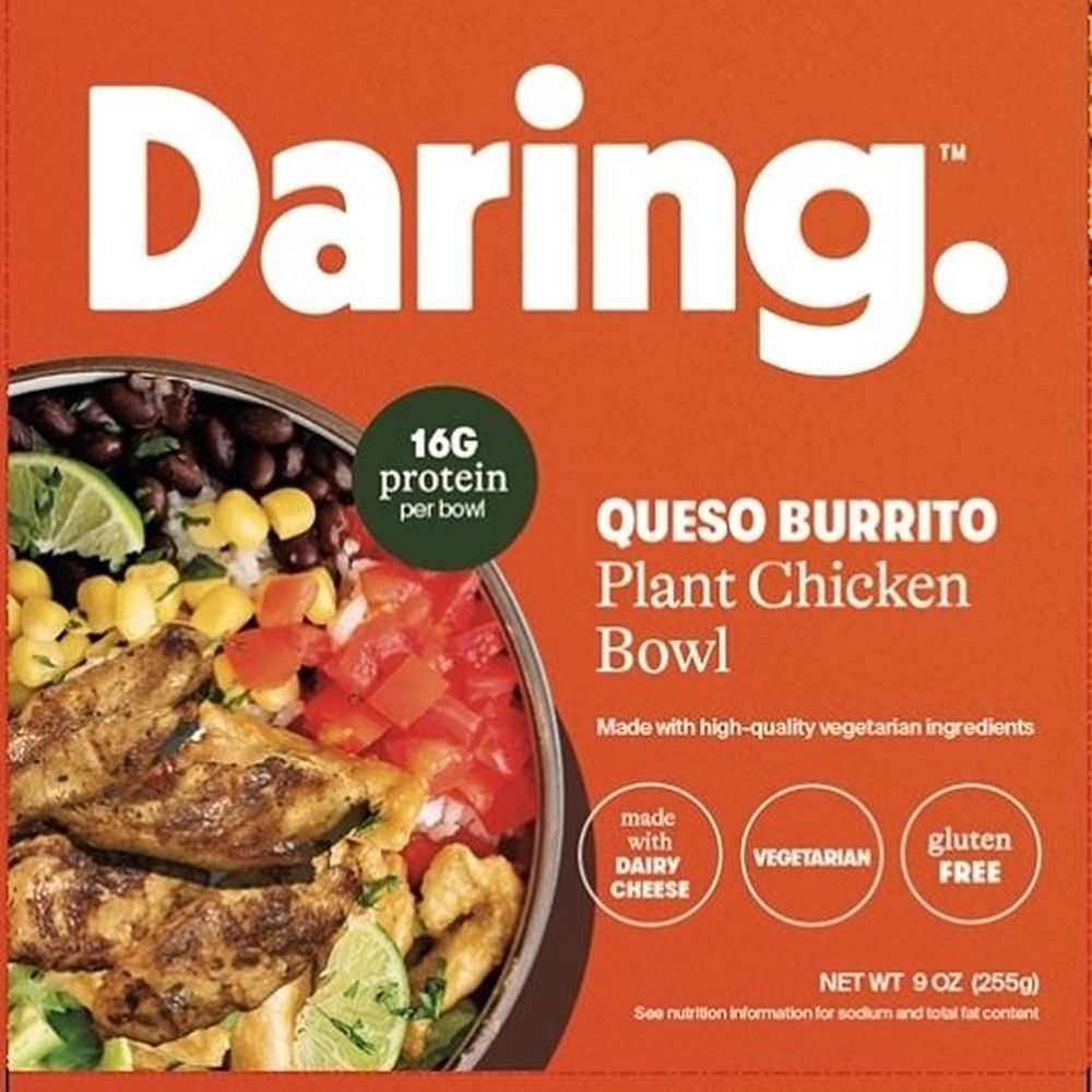 Daring Queso Burrito Plant Chicken Bowl, 9 Ounce - 6 per case