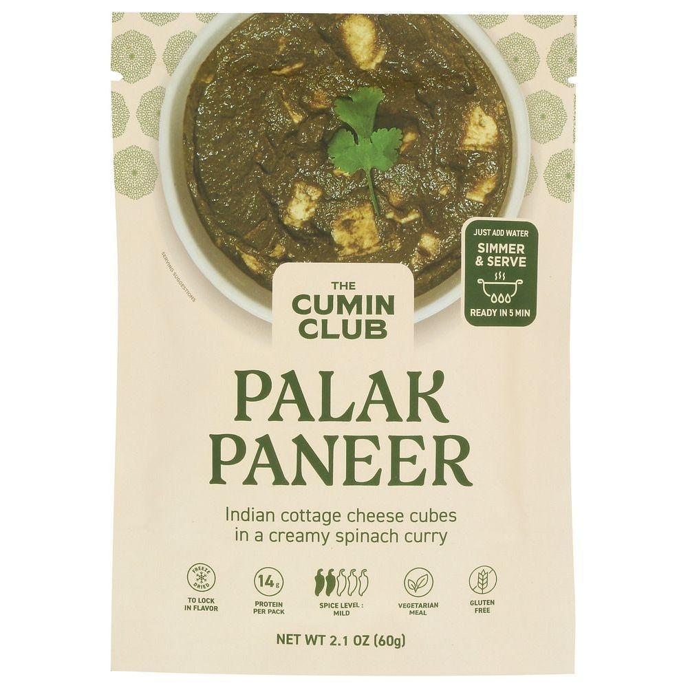 The Cumin Club Palak Paneer, 60 Gram -- 6 per case