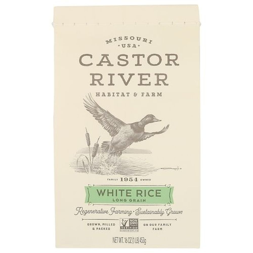 Castor River Long Grain White Rice, 16 Ounce - 6 per case
