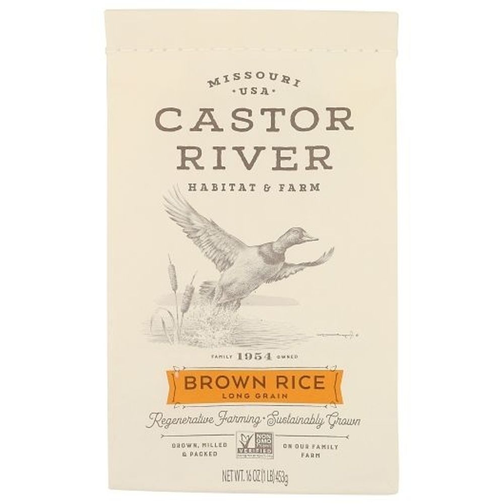 Castor River Long Grain Brown Rice, 16 Ounce - 6 per case