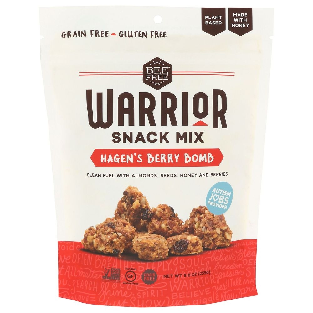 BeeFree Hagens Berry Bomb Warrior Snack Mix, 9 Ounce -- 6 per case