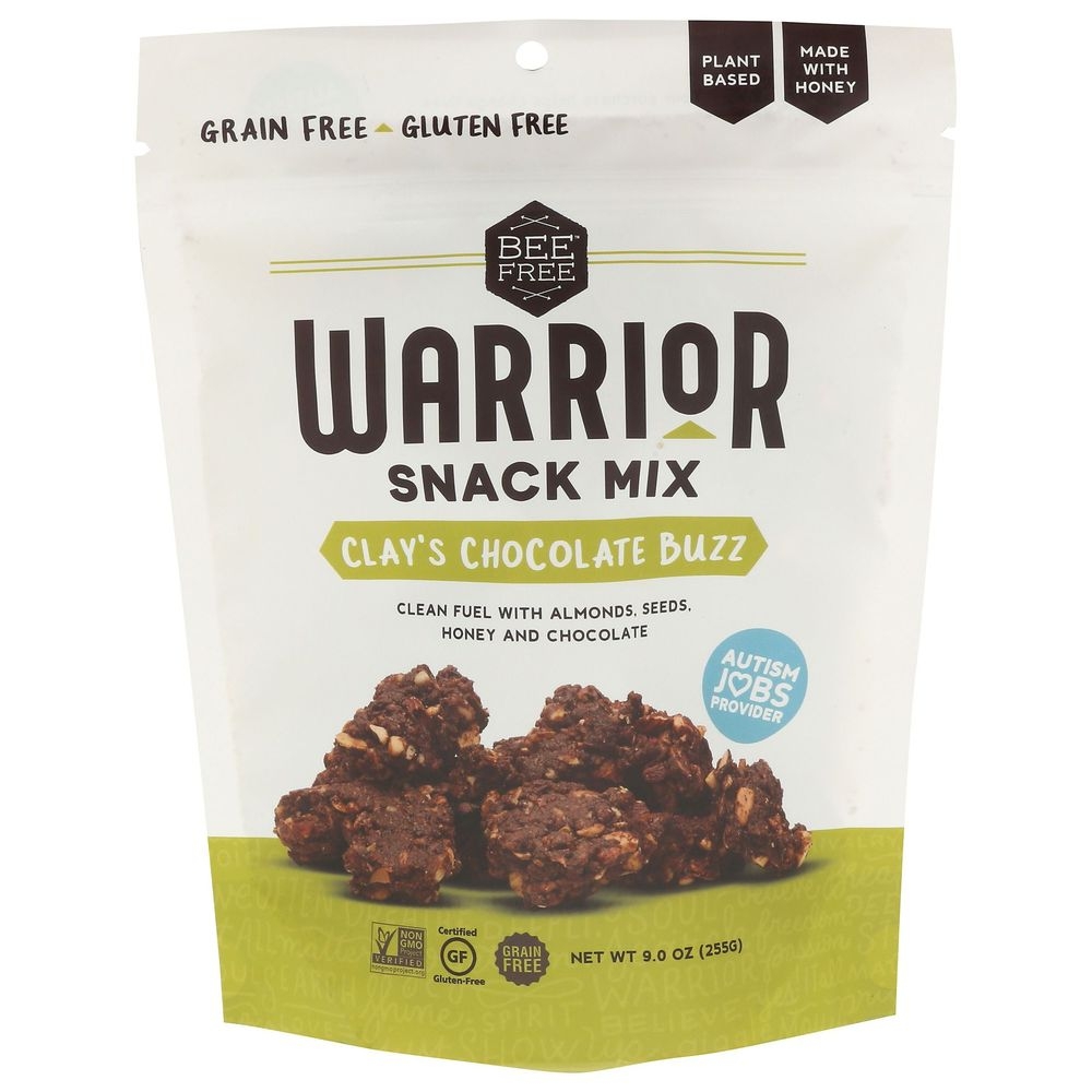 BeeFree Clays Chocolate Buzz Warrior Snack Mix, 9 Ounce -- 6 per case