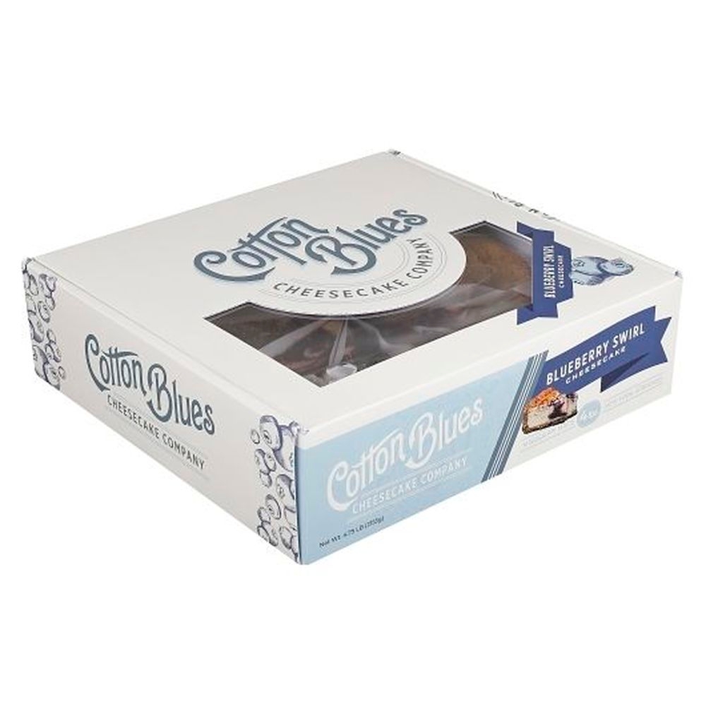 Cotton Blues Pre-Sliced Blueberry Cheesecake, 10 count - 3 per case