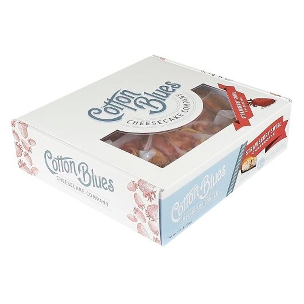 Cotton Blues Strawberry Swirl Cheesecake, 10 count - 3 per case