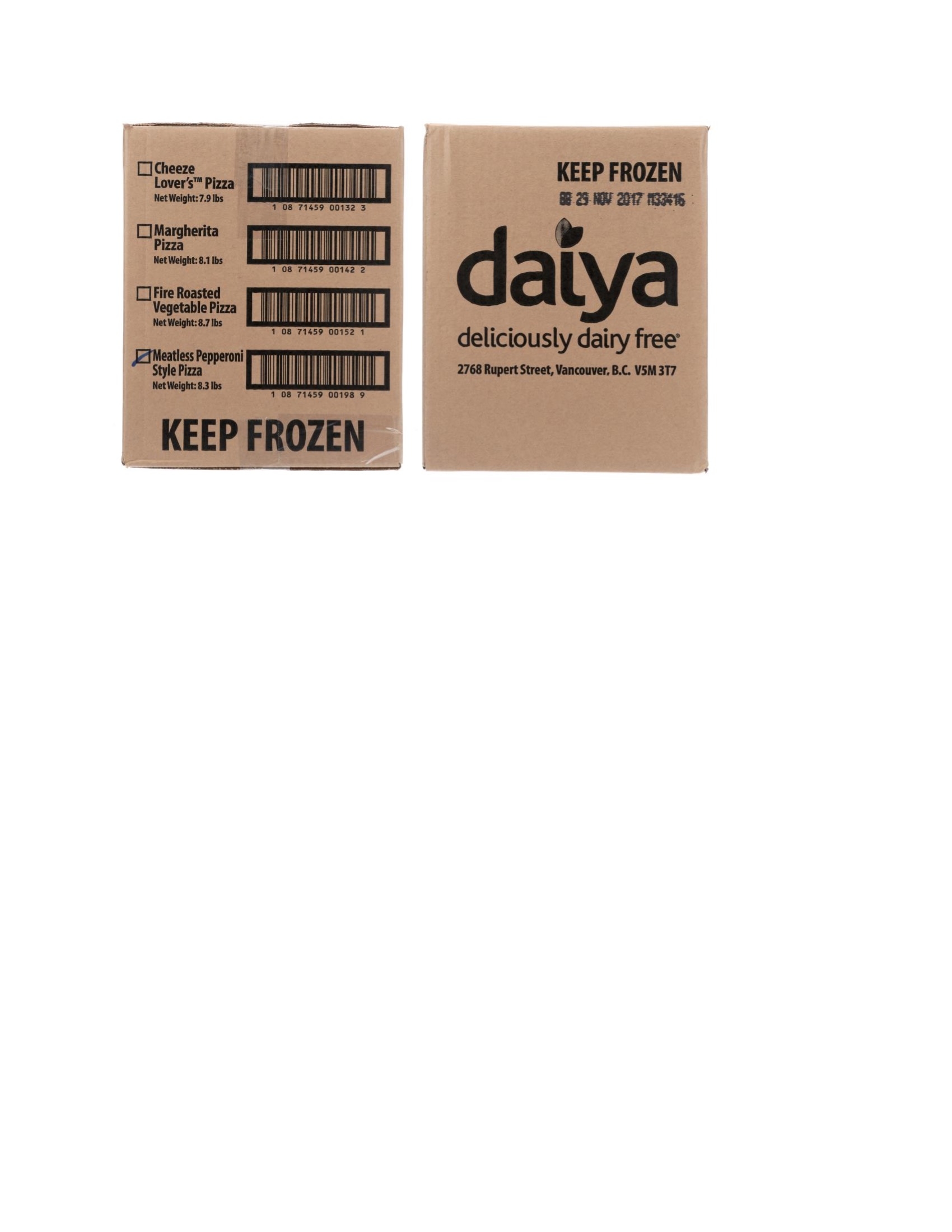 Daiya Meatless Pepperoni Style Pizza, 16.7 Ounce -- 8 per case.