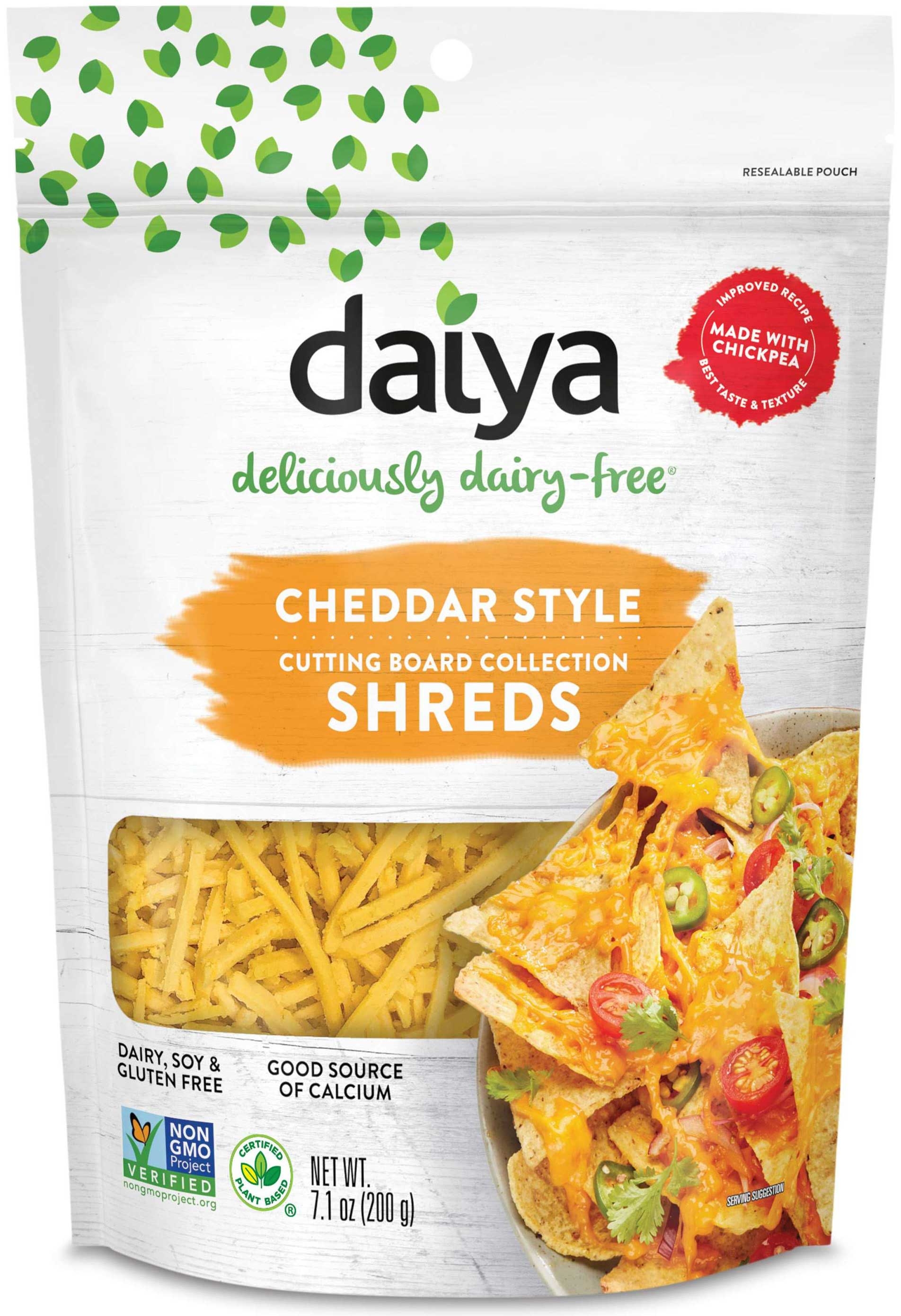 Daiya Cheddar Cutting Board Cheese Shred, 7.1 Ounce -- 12 per case.
