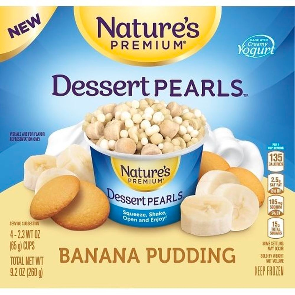 Natures Premium Banana Pudding Dessert Pearls, 2.3 Ounce - 32 per case