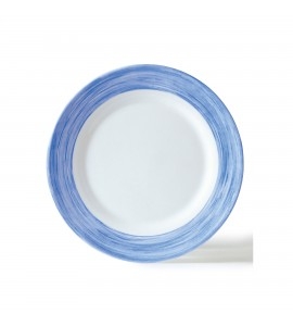 Arcoroc Brush Blue Jean Opal Fully Tempered Side Plate, 7 1/2 inch -- 24 per case.