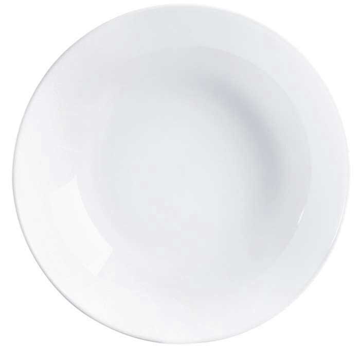 Luminarc Evolutions White Rimless Soup Plate, 7 3/4 inch -- 24 per case