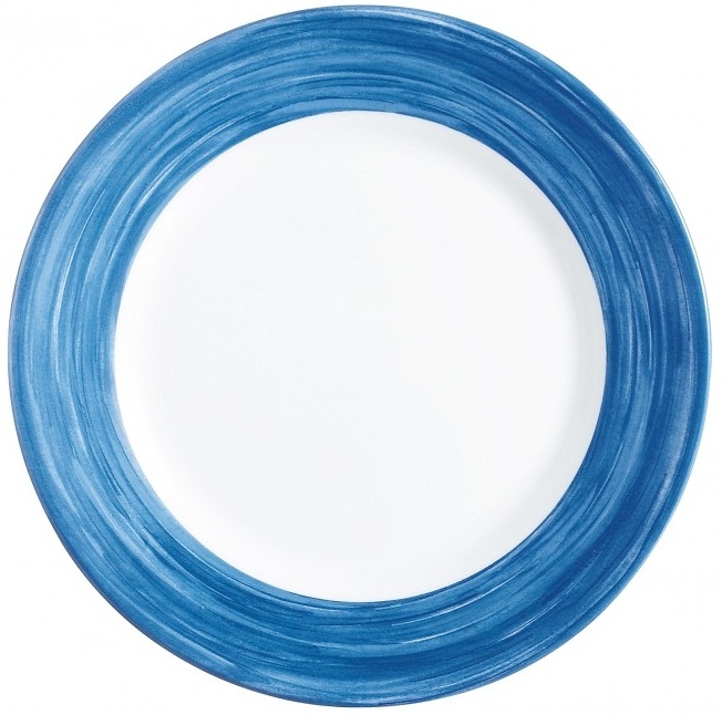 Luminarc Brush Blue Jean Dinner Plate -- 12 per case