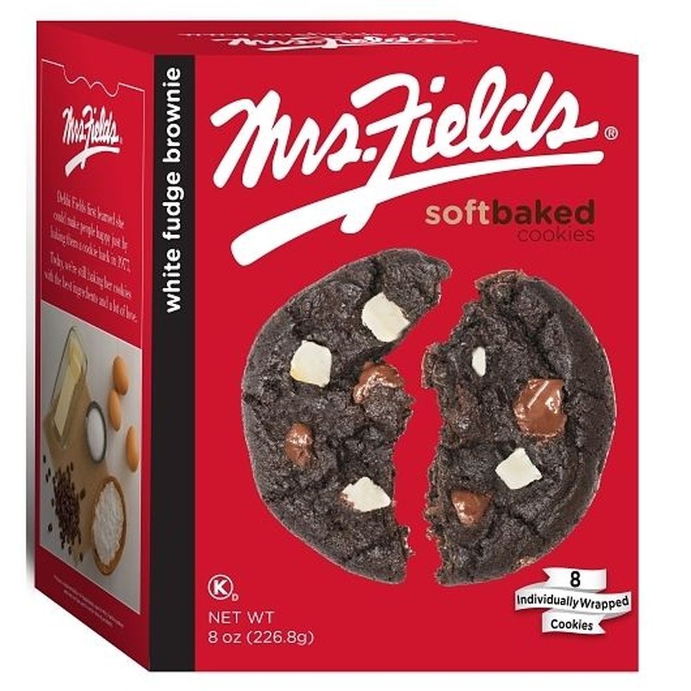 Mrs. Fields White Fudge Brownie Cookies, 8 Ounce -- 12 per case