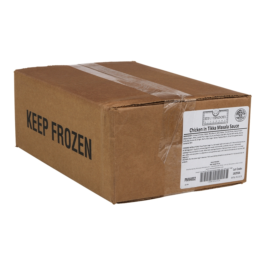 Monsoon Kitchens Chicken in Tikka Masala Sauce, 4 Pound -- 2 per case.