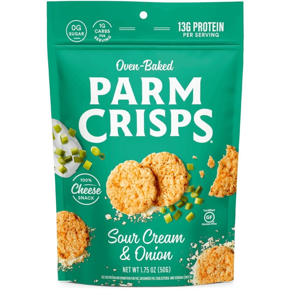 Parm Crisps Sour Cream and Onion Crisps, 1.75 Ounce Pouch -- 12 per case