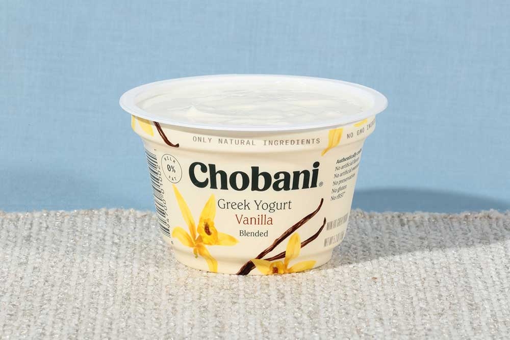 Chobani Non Fat Vanilla Greek Yogurt, 5.3 Ounce -- 12 per case