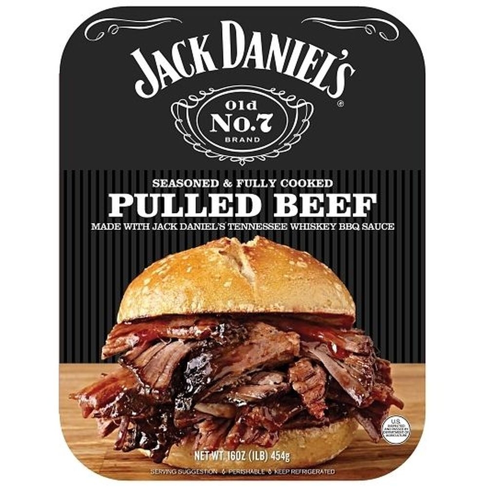 Jack Daniels Seasoned and Fully Cooked Pulled Beef, 16 Ounce - 6 per case