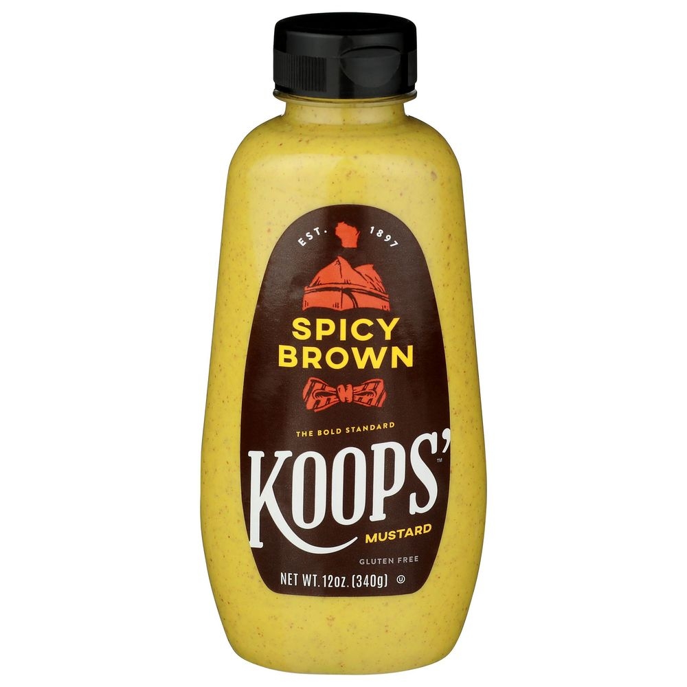 Koops Spicy Brown Mustard, 12 Ounce -- 12 per case