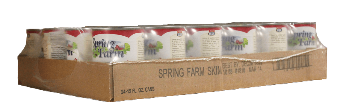 Oatkamilk Spring Farm Skimmed Milk, 12 Fluid Ounce -- 24 per case.