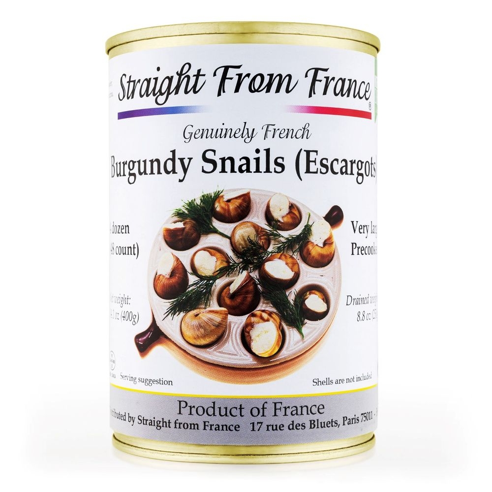 Straight From France Helix Pomatia Burgundy Escargots Snails, 14.1 Ounce -- 12 per case