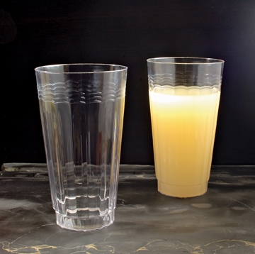 Yoshi Ware Emi Resposable Clear Extra Heavy Weight Plastic Tumbler, 16 Ounce - 20 per pack -- 6 packs per case.