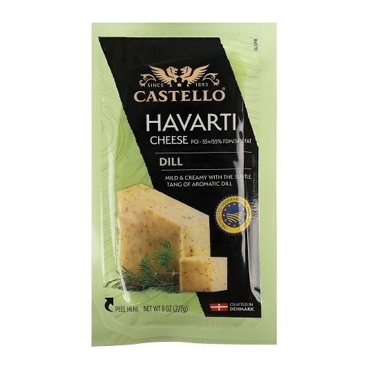 Castello Dill Havarti Cheese, 8 Ounce -- 12 per case