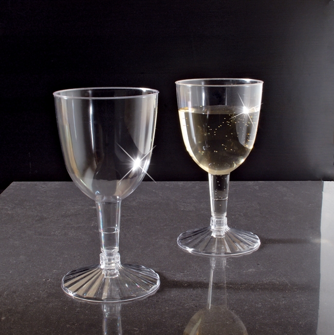 Resposables Two Piece Wine Glass - Retail Pack, 5 Ounce -- 360 per case