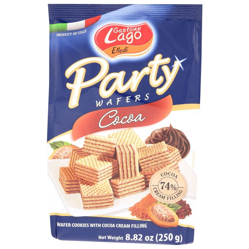 Gastone Lago Cacao Party Wafer Cookie, 8.82 Ounce -- 10 per case