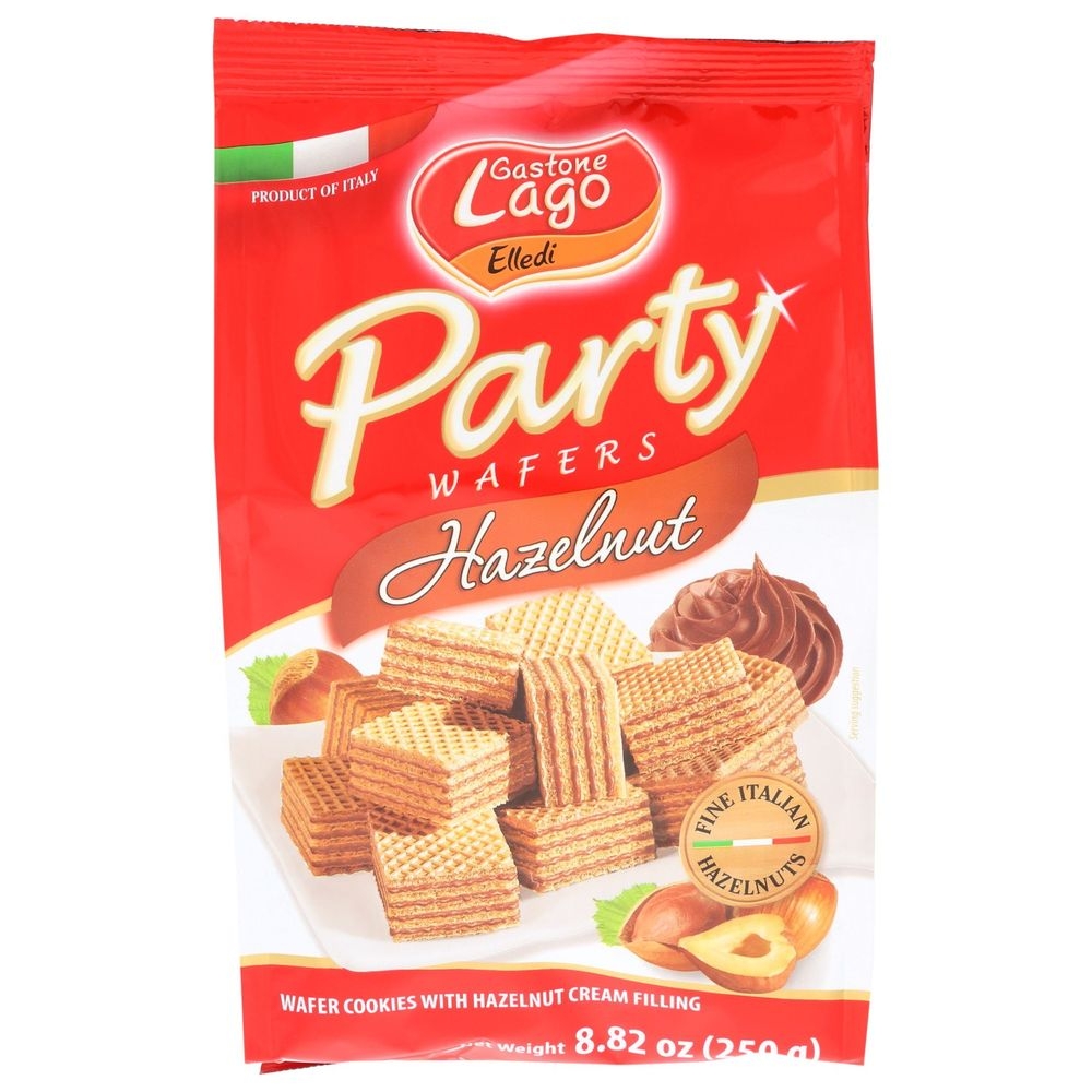 Gastone Lago Hazelnut Party Wafer Cookie, 8.82 Ounce -- 10 per case