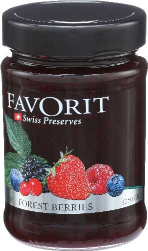 Favorit Forest Berries Swiss Preserve, 12.3 Ounce -- 6 per case
