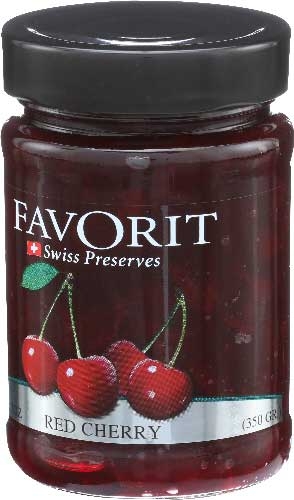 Favorit Red Cherry Swiss Preserve, 12.3 Ounce -- 6 per case