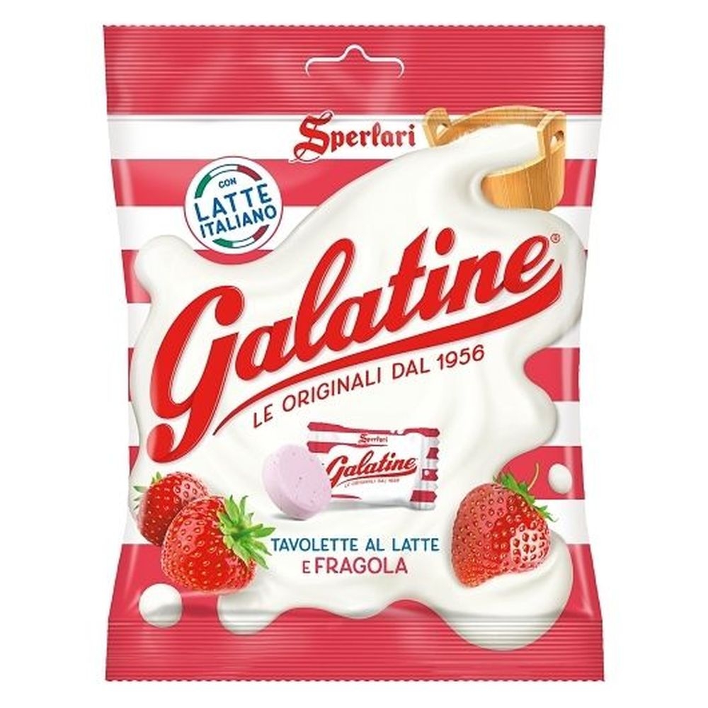 Sperlari Galatine Strawberry-Flavored Milk Tablets, 4.05 Ounce - 18 per case