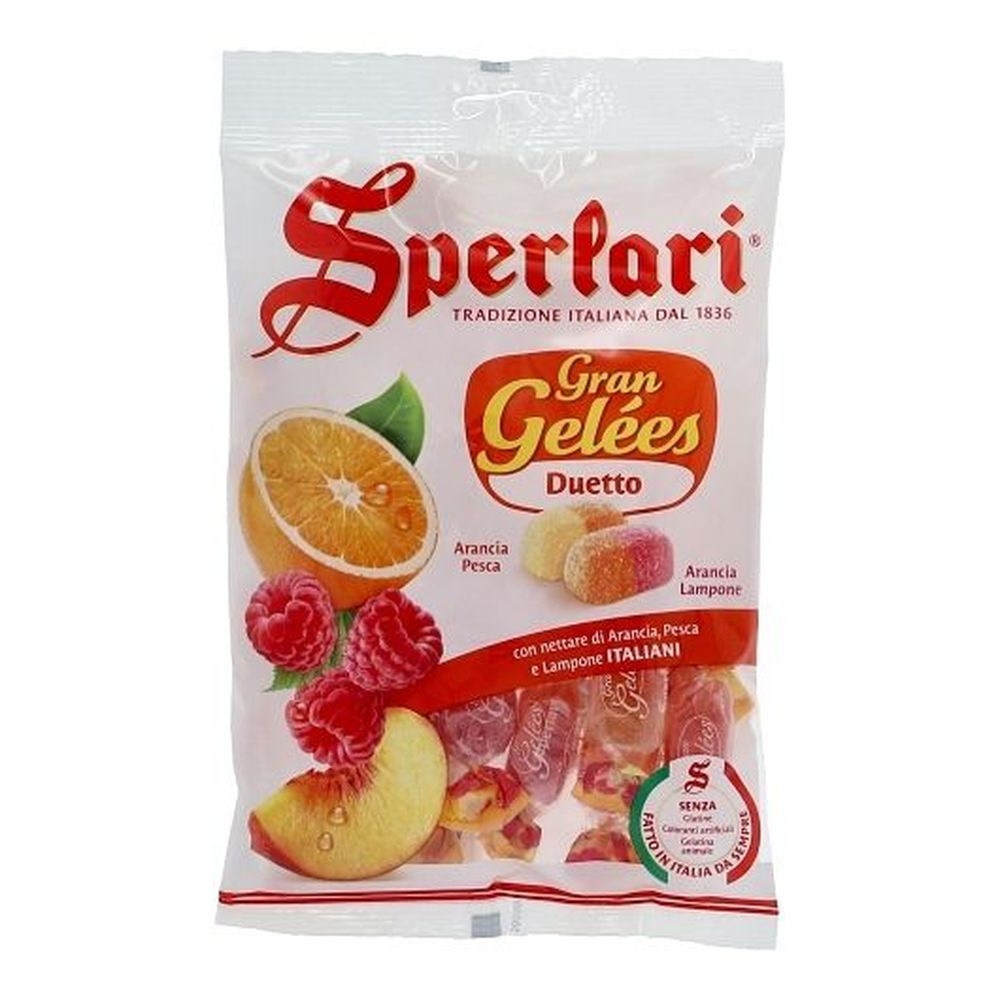 Sperlari Duetto Bi-Flavored Jelly Candy, 4.05 Ounce - 24 per case