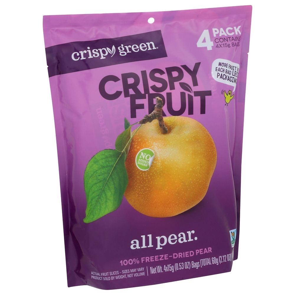 Crispy Green Freeze Dried Pear Crispy Fruit, 2.12 Ounce -- 8 per case