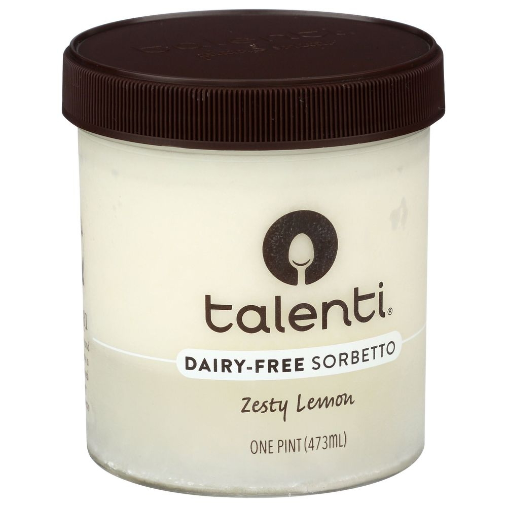Talenti Zesty Lemon Sorbetto, 16 Fluid Ounce -- 8 per case