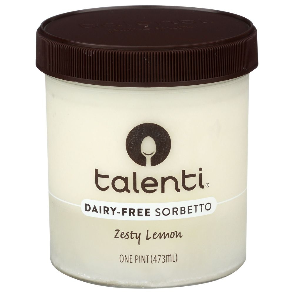 Talenti Zesty Lemon Sorbetto, 16 Fluid Ounce -- 8 per case