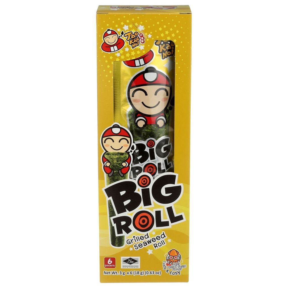 Taokaenoi Grilled Spicy Squid Seaweed Rolls, 0.6 Ounce -- 12 per case