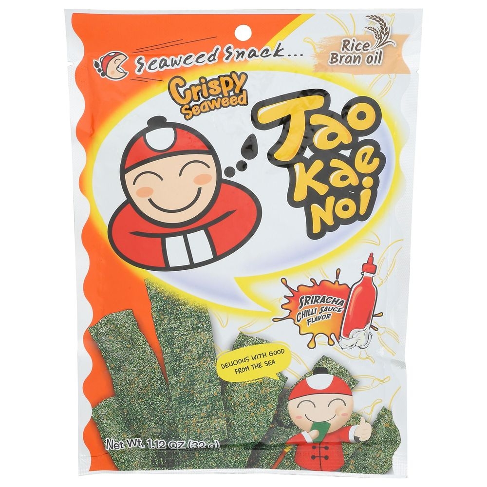Taokaenoi Crispy Sriracha Seaweed Snacks, 1.2 Ounce -- 12 per case