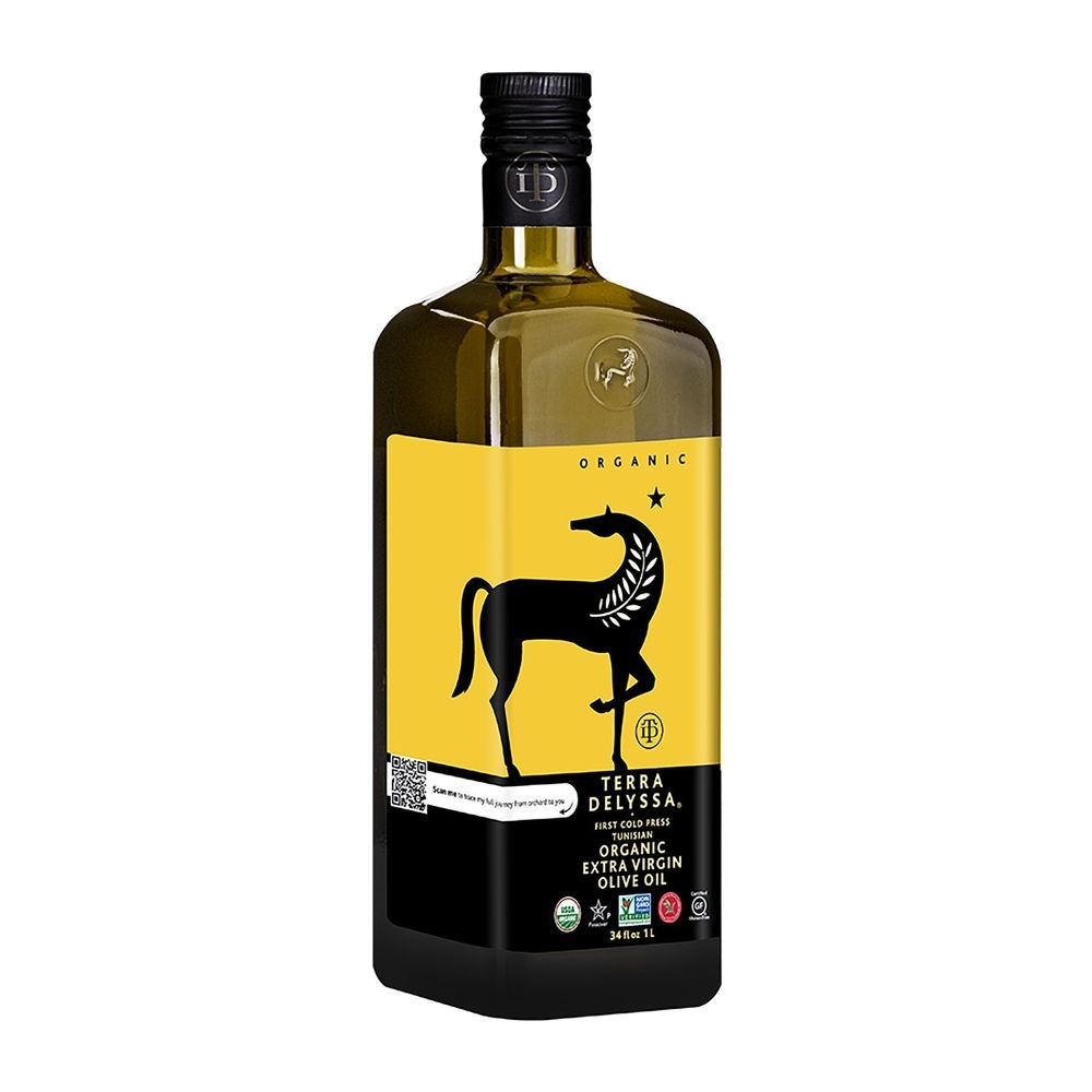 Terra Delyssa Organic Extra Virgin Olive Oil, 34 Fluid Ounce -- 6 per case