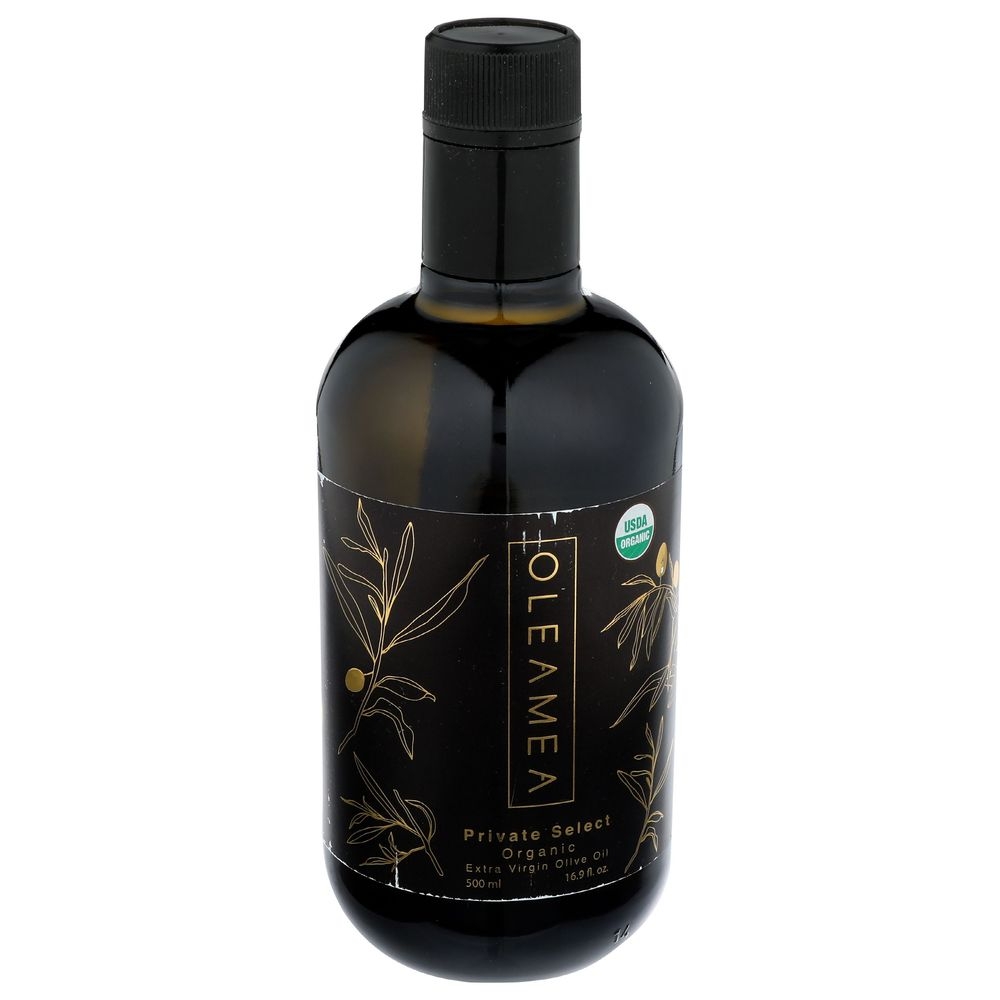 Oleamea Organic Private Select Extra Virgin Olive Oil, 500 Milliliter -- 6 per case