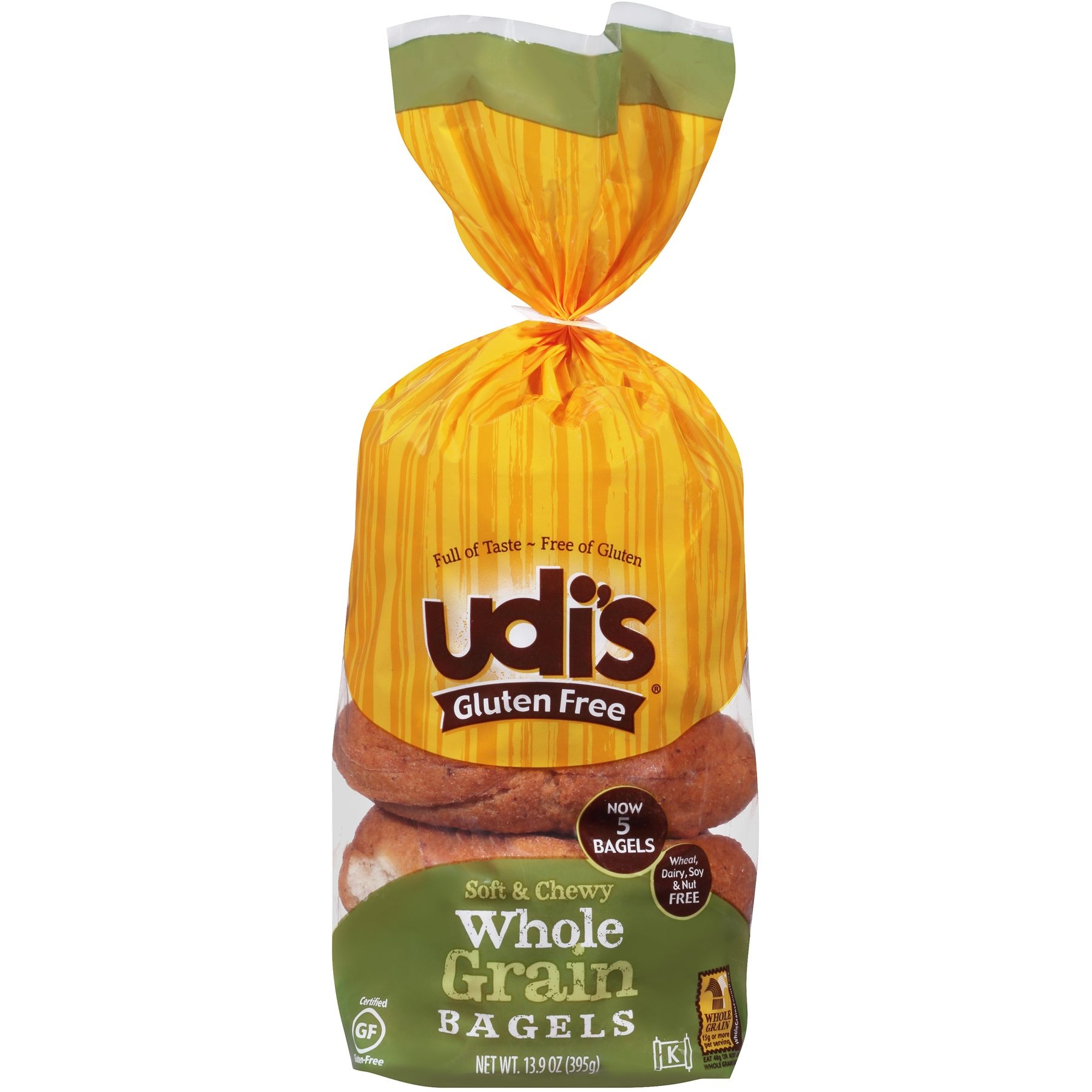 Udi's Whole Grain Bagel, 13.9 Ounce -- 8 Per Case