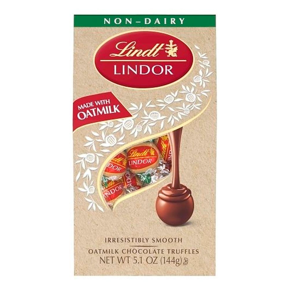 Lindt Lindor Non Dairy Oatmilk Chocolate Candy Truffles, 5.1 Ounce -- 6 per case