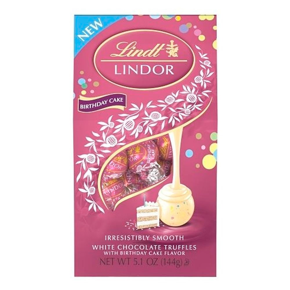 Lindt Lindor Birthday Cake White Chocolate Candy Truffles, 5.1 Ounce -- 6 per case