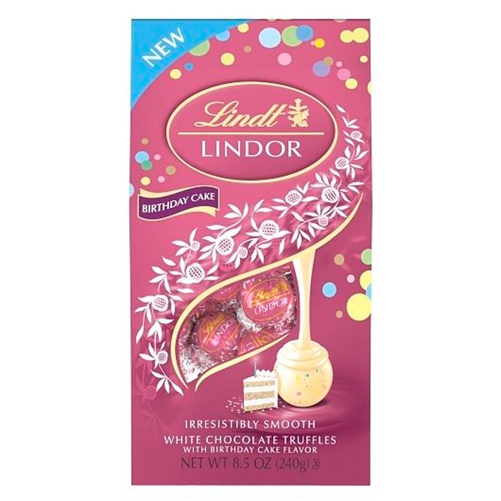Lindt Lindor Birthday Cake White Chocolate Truffles, 8.5 Ounce -- 6 per case