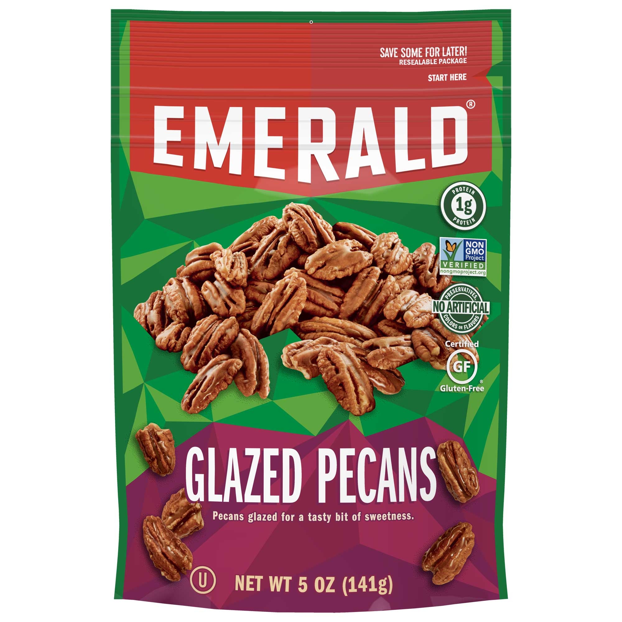 Diamond foods Emerald Glazed Pecan Pie, 5 Ounce -- 6 per case.