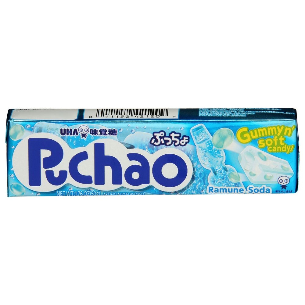 UHA Mikakuto Puchao Ramune Soda Candy, 1.76 Ounce -- 10 per case