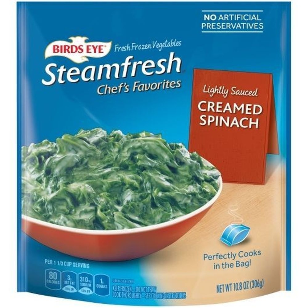 Birds Eye Steamfresh Creamed Spinach, 10.8 Ounce -- 7 per case