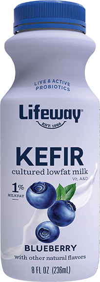Lifeway Probiotic Low Fat Blueberry Kefir, 8 Ounce -- 6 per case.